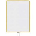 Lavi Industries , Vertical Fixed Sign Frame, , 22" x 28", For 7' Posts, Gold 50-1136F7V/GD